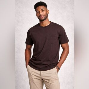 Jason Wu Men's Dark Brown Short Sleeve Tee